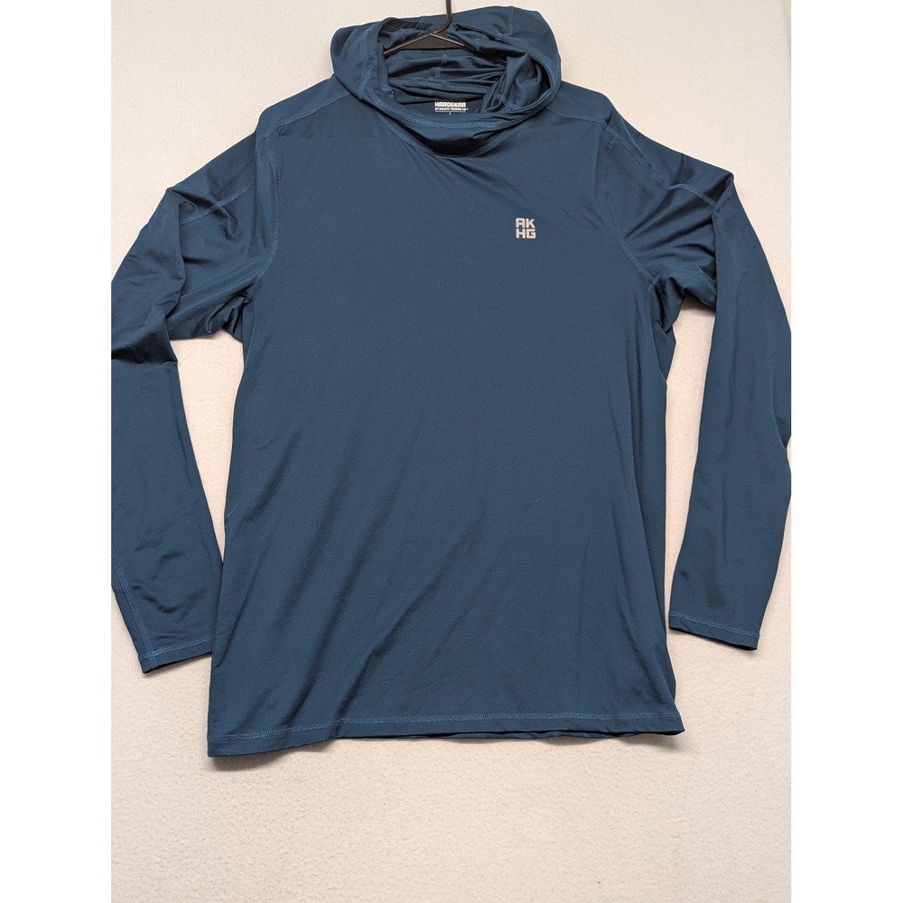 Alaskan Hardgear Duluth Trading Co Mens Teal Blue Performance Hoodie Large L - Picture 2 of 7